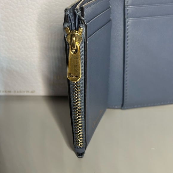 Dior Saddle Wallet Cerulian Blue - Picture 6 of 14